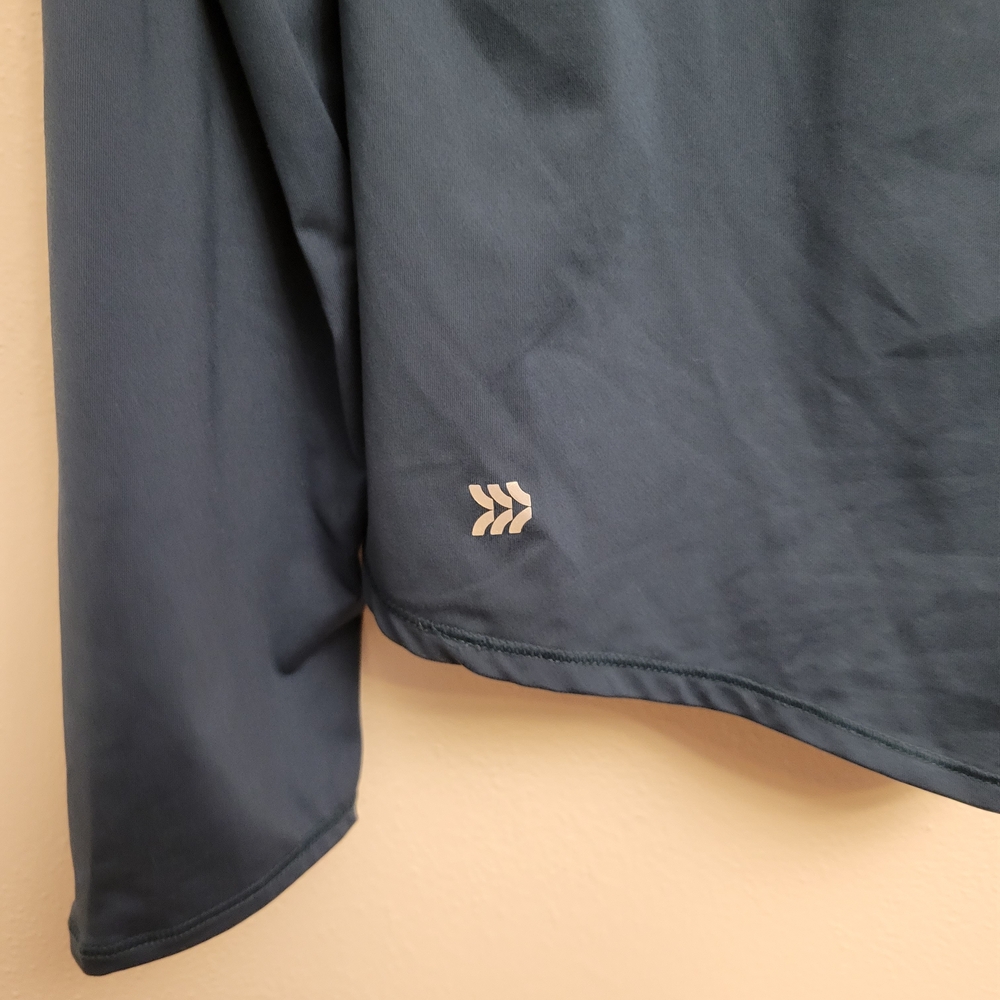 NWOT All in Motion 1/4 Zip Pullover, Teal, Size Med - Picture 5 of 5